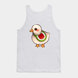 Duck with Watermelon Bag Tank Top